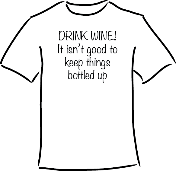 T-shirt-DRINKWINE