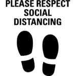 Respect footprints Black