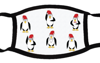 6 penguins face mask