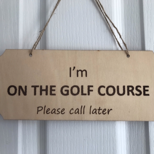 Rather be golfing double plaque back