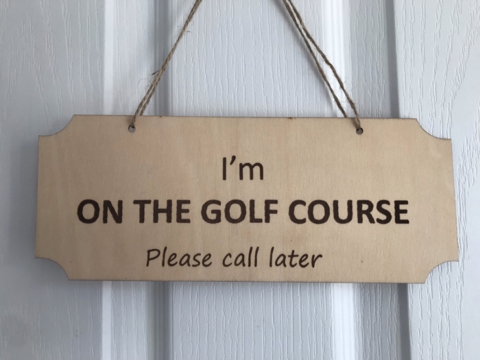 Rather be golfing double plaque back