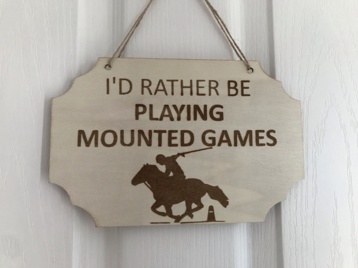 Rather be mounted games cutout sign