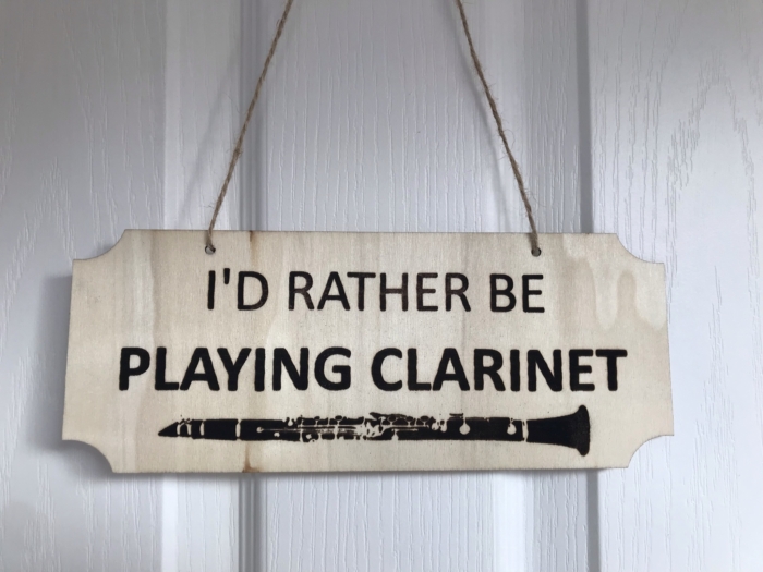Rather be playing clarinet