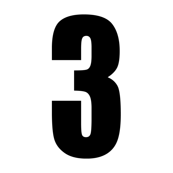 3 race number