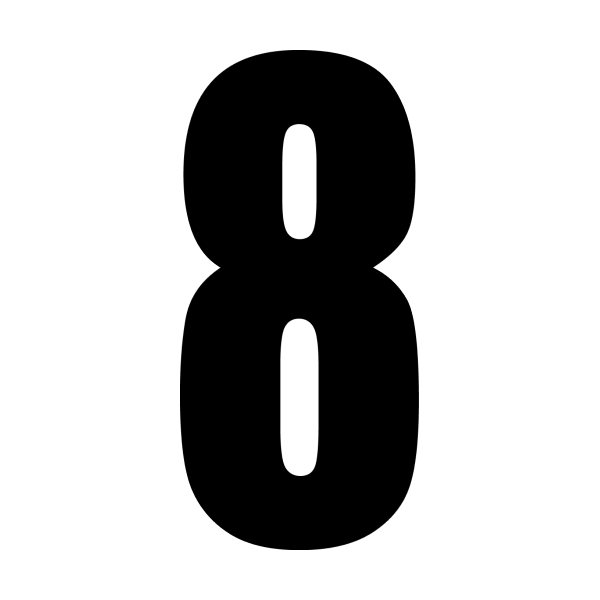 8 race number